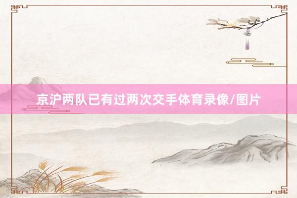 京沪两队已有过两次交手体育录像/图片