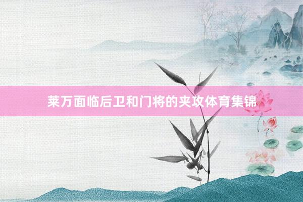 莱万面临后卫和门将的夹攻体育集锦