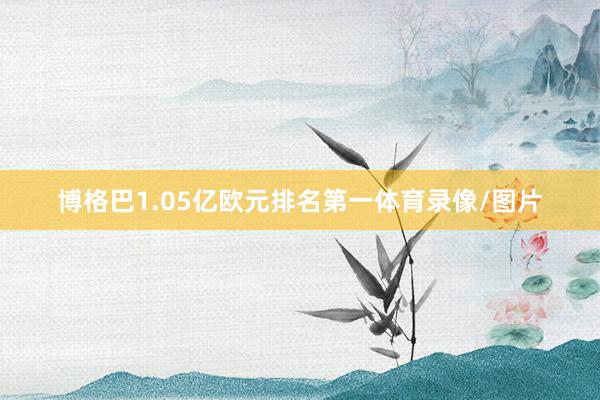 博格巴1.05亿欧元排名第一体育录像/图片