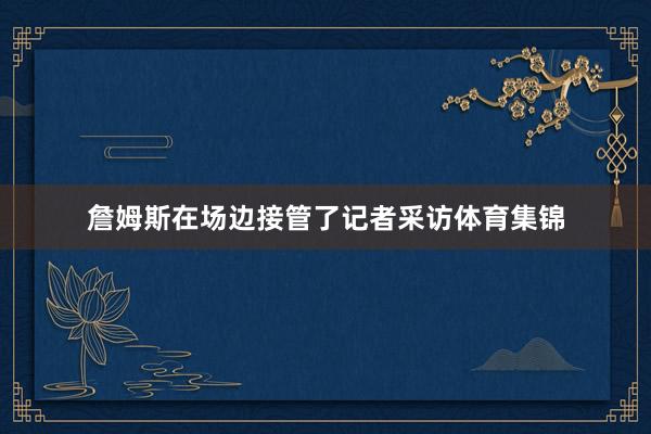 詹姆斯在场边接管了记者采访体育集锦