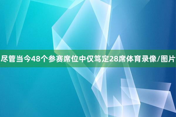 尽管当今48个参赛席位中仅笃定28席体育录像/图片